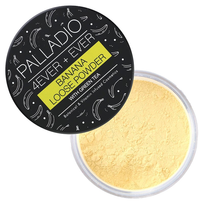 Palladio, 4Ever + Ever, Banana Loose Powder with Green Tea, 0.21 oz (6 g)