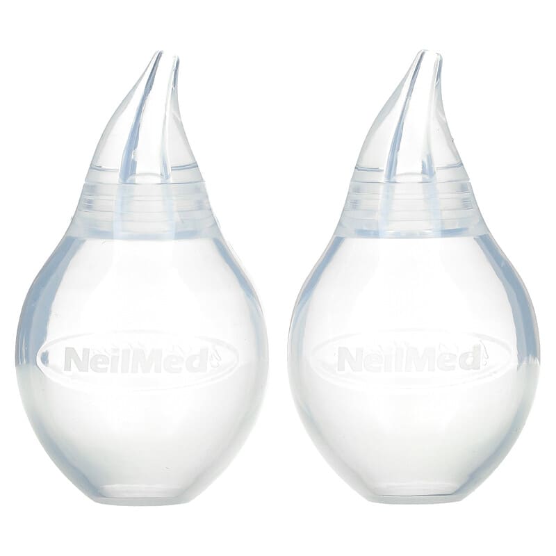 NeilMed, Babies & Kids, NasaBulb, Nasal Aspirator, 2 Aspirators, 1.69 oz (50 ml) Each