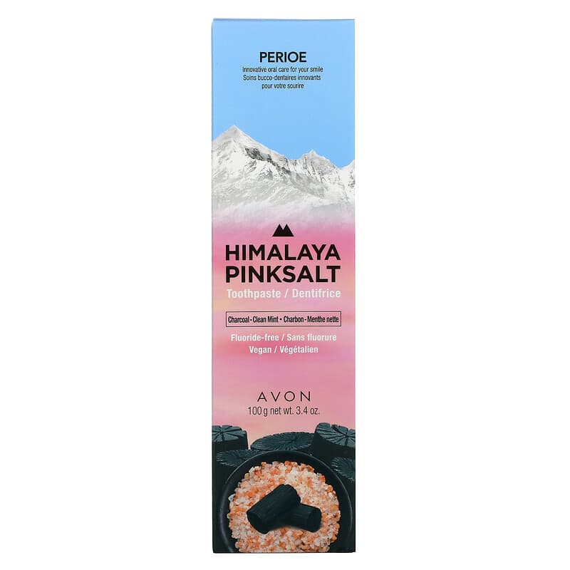 Perioe, Himalaya Pink Salt Toothpaste, Charcoal-Clean Mint, 3.4 oz (100 g)