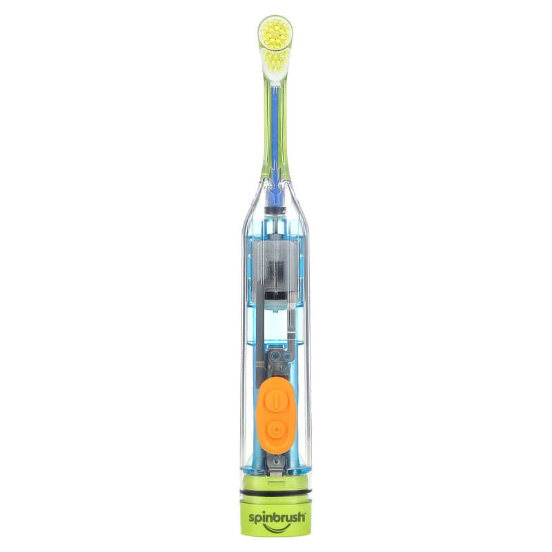 Spinbrush, Clear & Clean, Powered Toothbrush, 3 + Years, Soft, 1 Powered Toothbrush