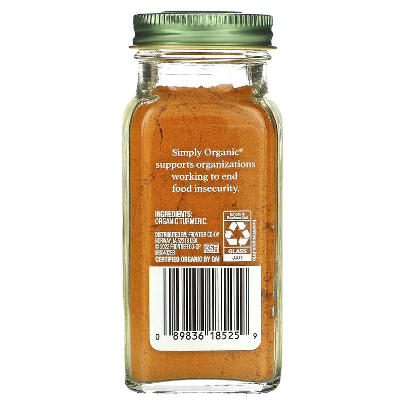 Simply Organic, Turmeric, 2.38 oz (67 g)