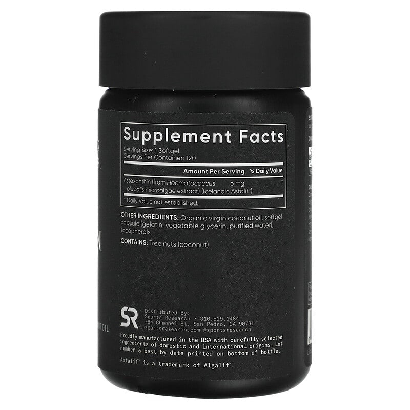 Sports Research, Astaxanthin, Mini-Gels, 6 mg, 120 Softgels