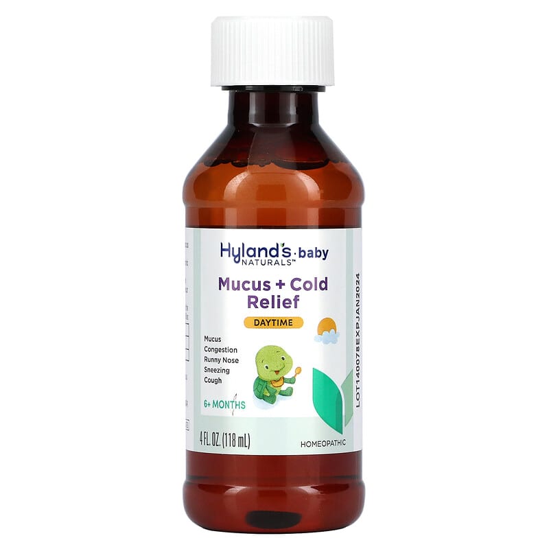 Hyland's Naturals, Baby, Mucus + Cold Relief, Daytime, Ages 6+ Months, 4 fl oz (118 ml)