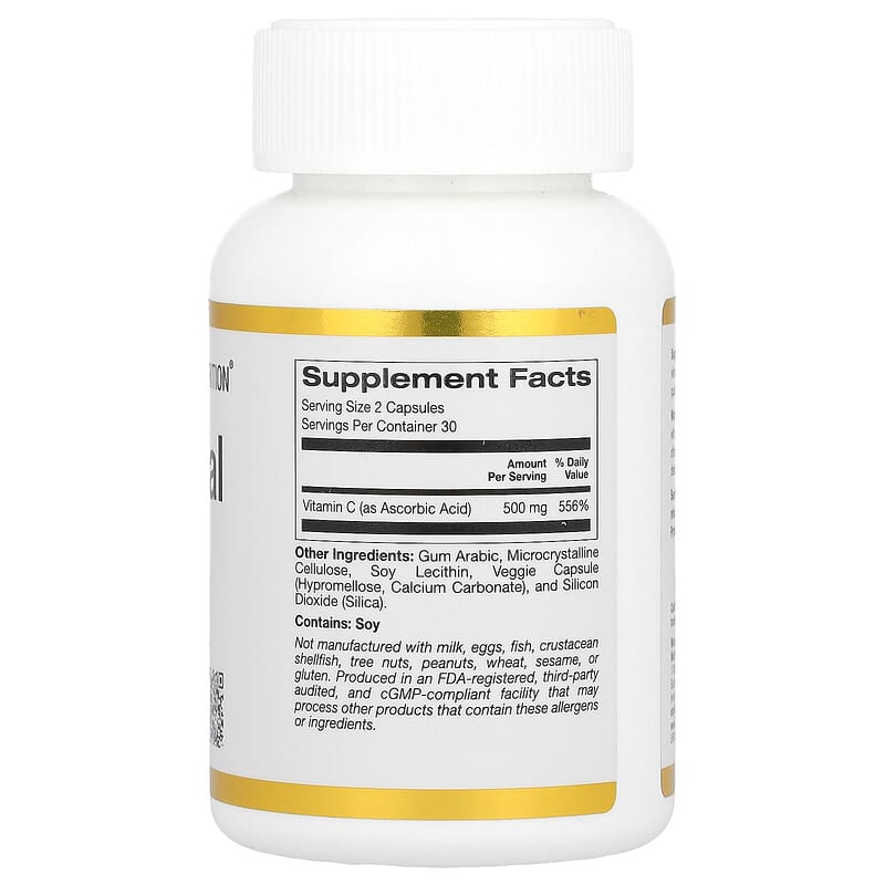 California Gold Nutrition, Liposomal Vitamin C, 250 mg, 60 Veggie Capsules