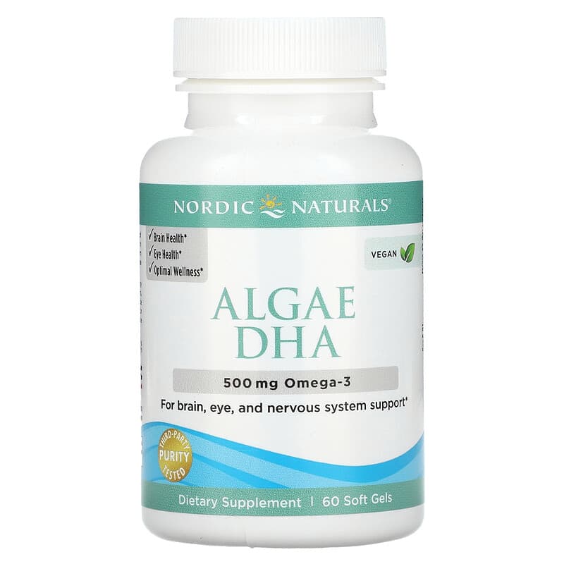 Nordic Naturals, Algae DHA, 250 mg, 60 Soft Gels