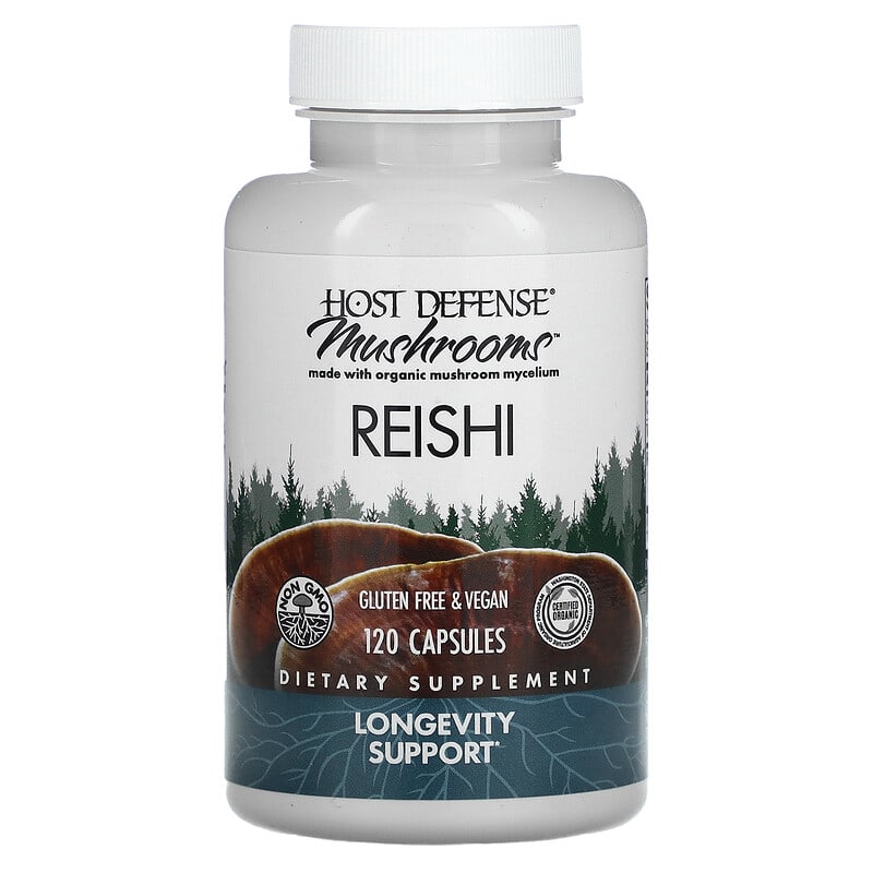 Fungi Perfecti Host Defense, Mushrooms, Reishi, 120 Capsules