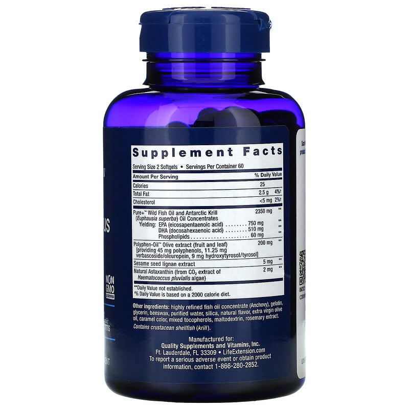Life Extension, Super Omega-3 Plus, 120 Softgels