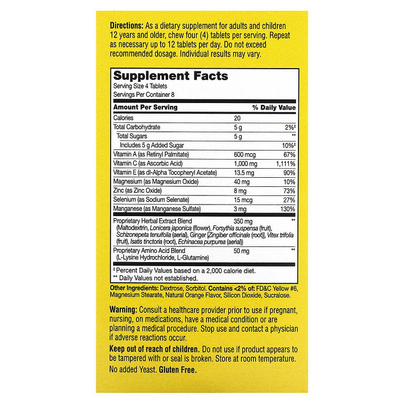 21st Century, ImmuBlast, Vitamin C, Citrus, 32 Chewable Tablets