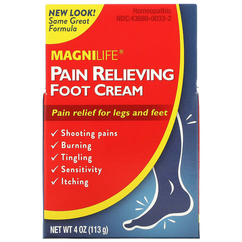 MagniLife, Pain Relieving Foot Cream, 4 oz (113 g)