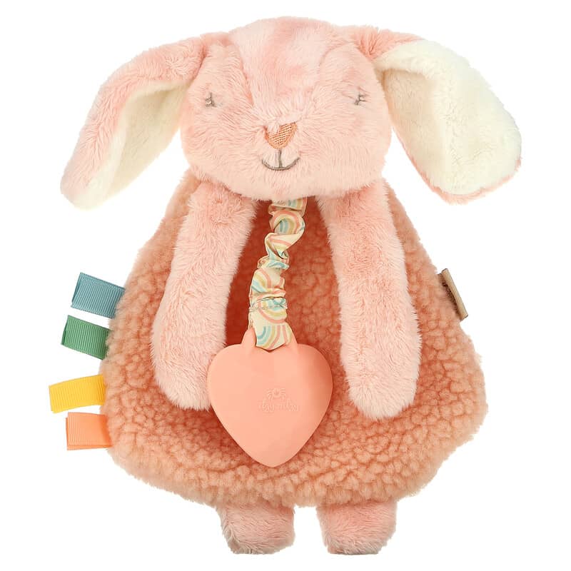 itzy ritzy, Itzy Lovey, Plush Lovey With Silicone Teether, 0+ Months, Ana The Bunny, 1 Teether