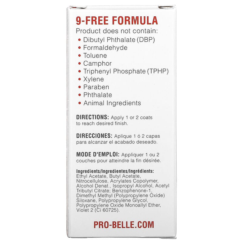 Probelle, Top Coat Sealer, 0.5 fl oz (15 ml)