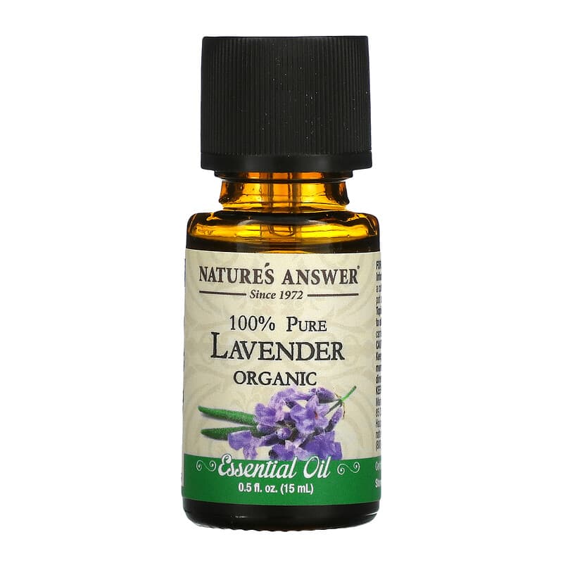 Nature's Answer, Organic Essential Oil, 100% Pure, Lavender, 0.5 fl oz (15 ml)