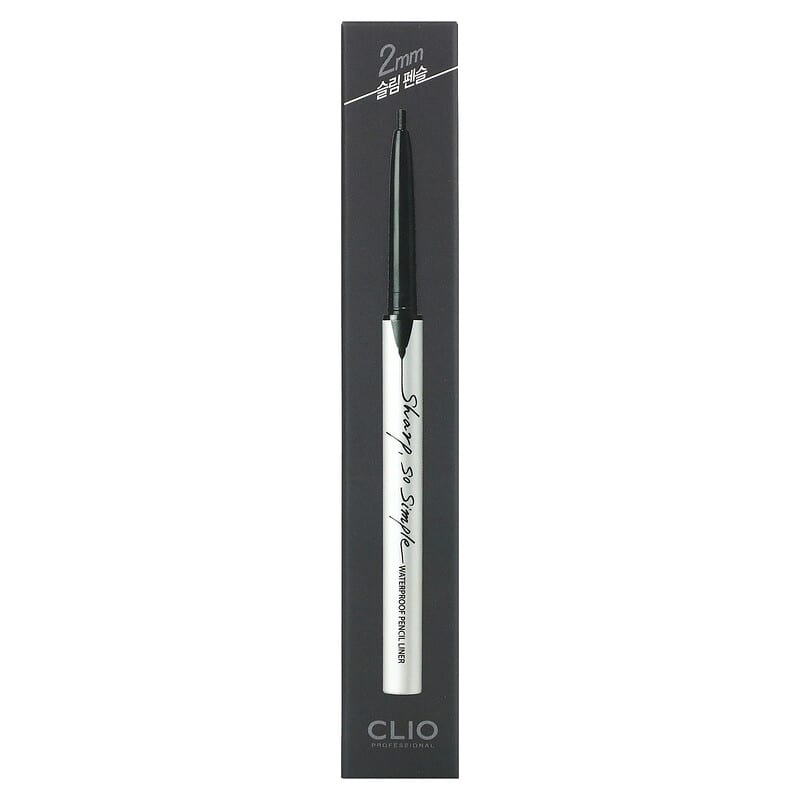 Clio, Sharp, So Simple, Waterproof Pencil Liner, 01 Black, 0.004 oz (0.14 g)