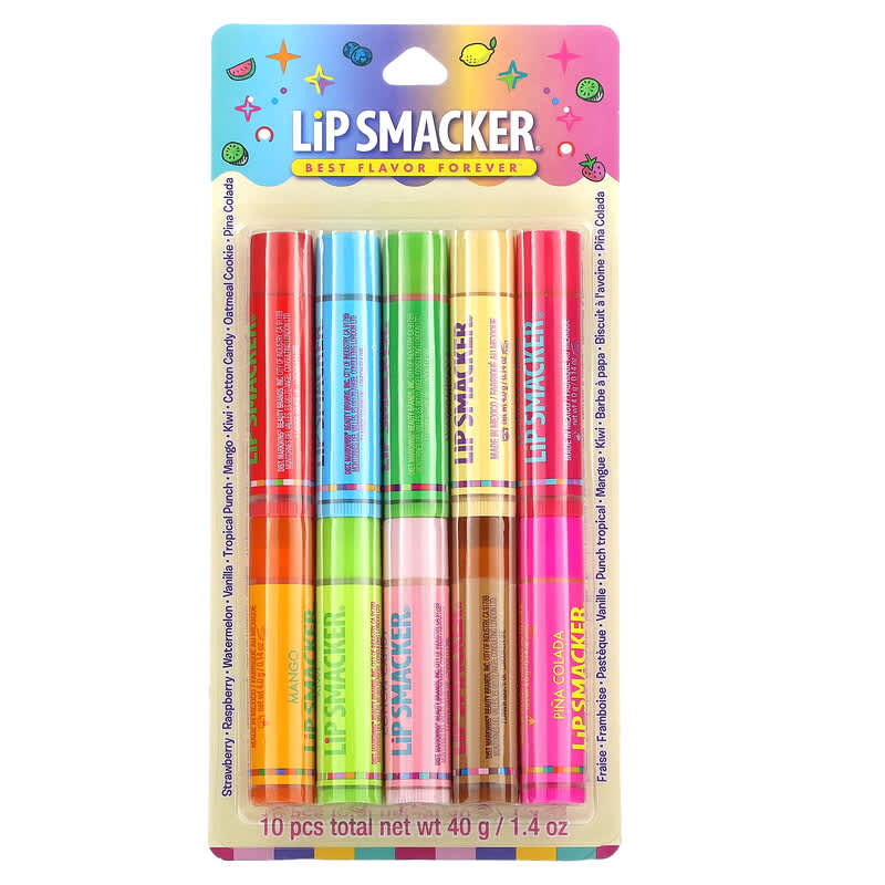 Lip Smacker, Lip Balm, Assorted, 10 Pack,  0.14 oz (4 g) Each