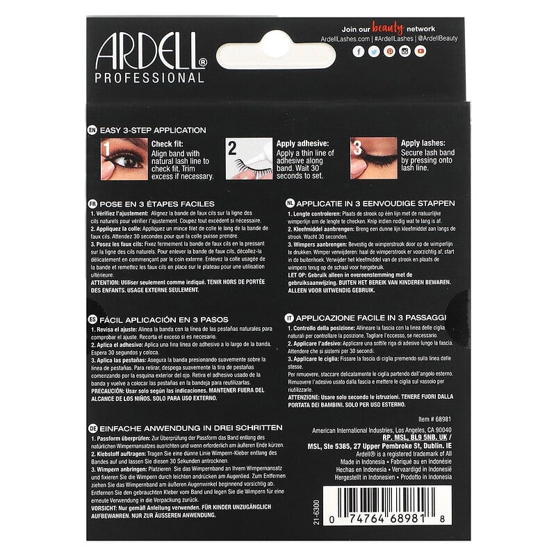 Ardell, Natural Lash, Eye-Lifting Effect, 5 Pairs