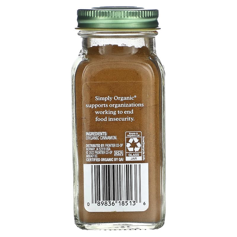 Simply Organic, Cinnamon, 2.45 oz (69 g)