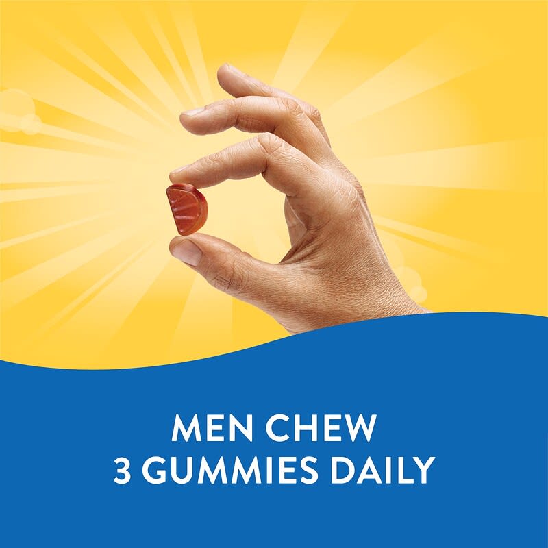 Nature's Way, Alive! Men's Premium Gummies Multivitamin, Orange, Grape & Cherry, 75 Gummies