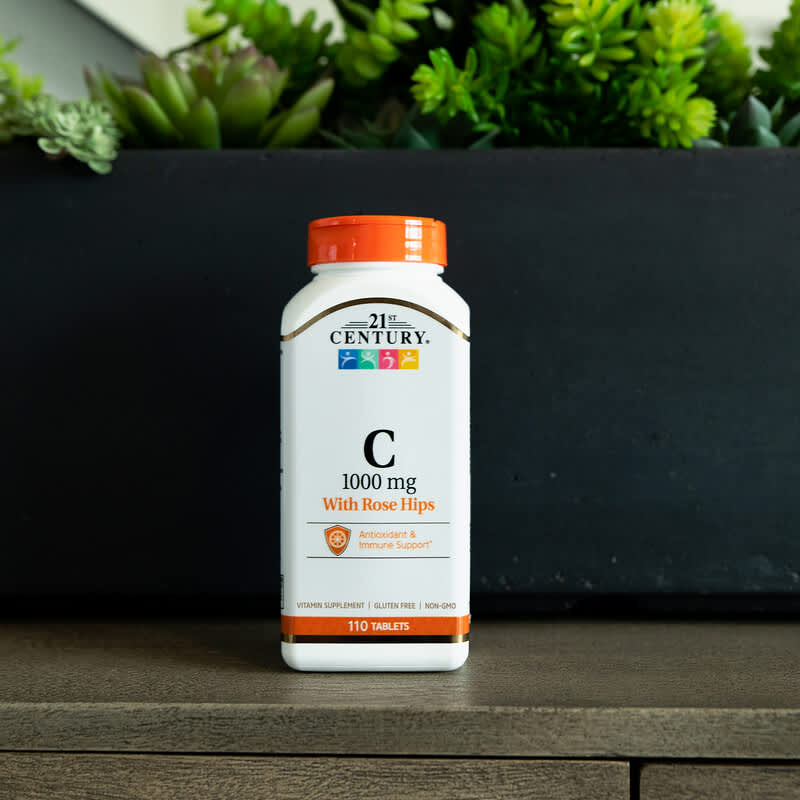 21st Century, Vitamin C with Rose Hips, 1,000 mg, 110 Tablets