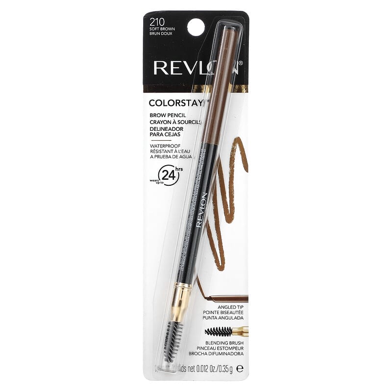 Revlon, Colorstay Brow Pencil, 210 Soft Brown, 0.012 oz (0.35 g)