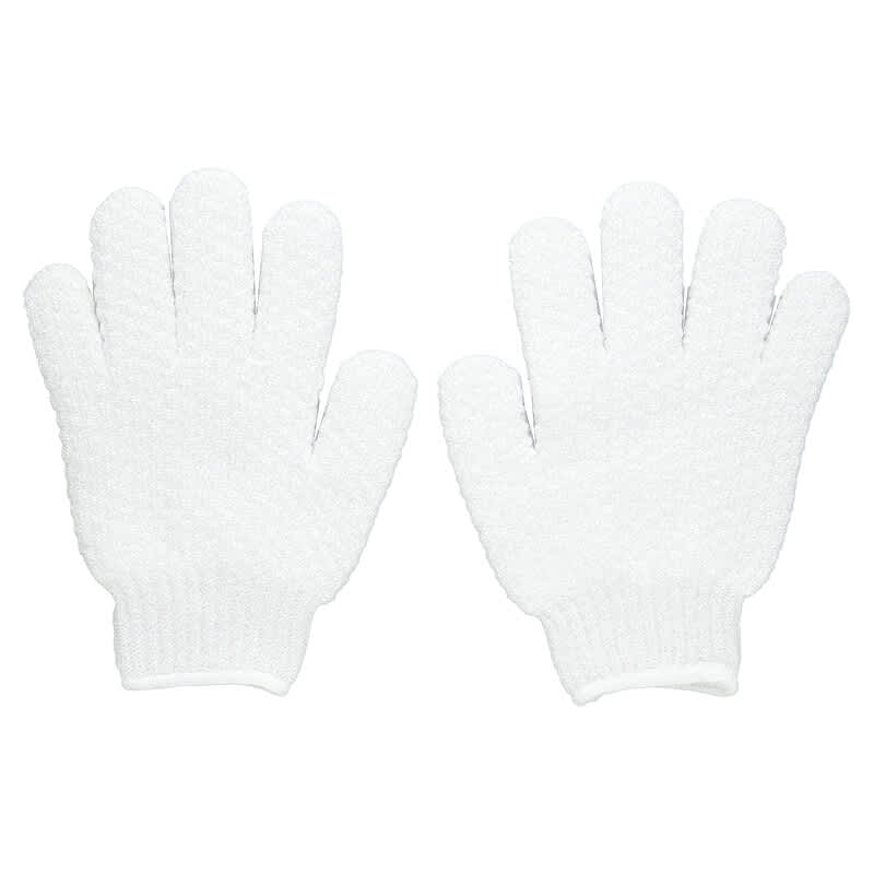 Earth Therapeutics, Exfoliating Hydro Gloves, White, 1 Pair