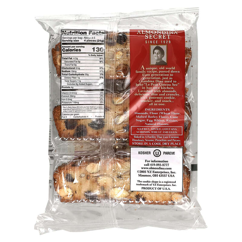 Almondina, The Original Almond Biscuits, 4 oz (113 g)
