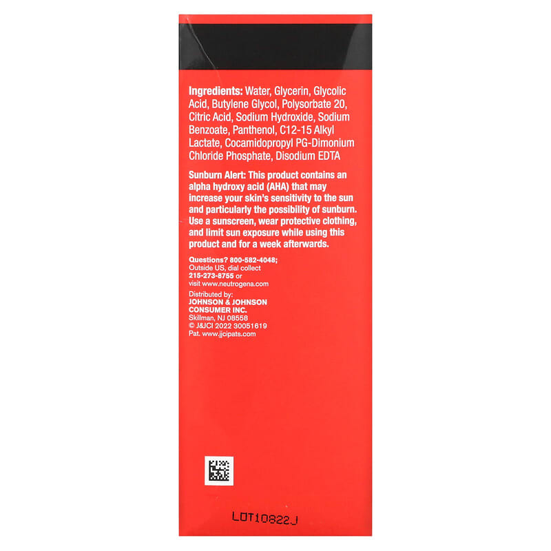 Neutrogena, Stubborn Texture, Liquid Exfoliating Treatment, Fragrance Free, 4.3 fl oz (127 ml)