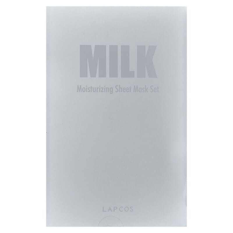 Lapcos, Milk Sheet Beauty Mask Set, Moisturizing , 5 Sheet Masks, 1.01 fl oz (30 ml) Each