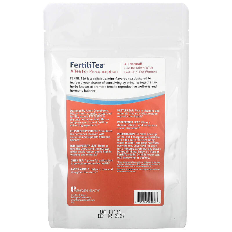 Fairhaven Health, FertiliTea for Preconception, 3 oz