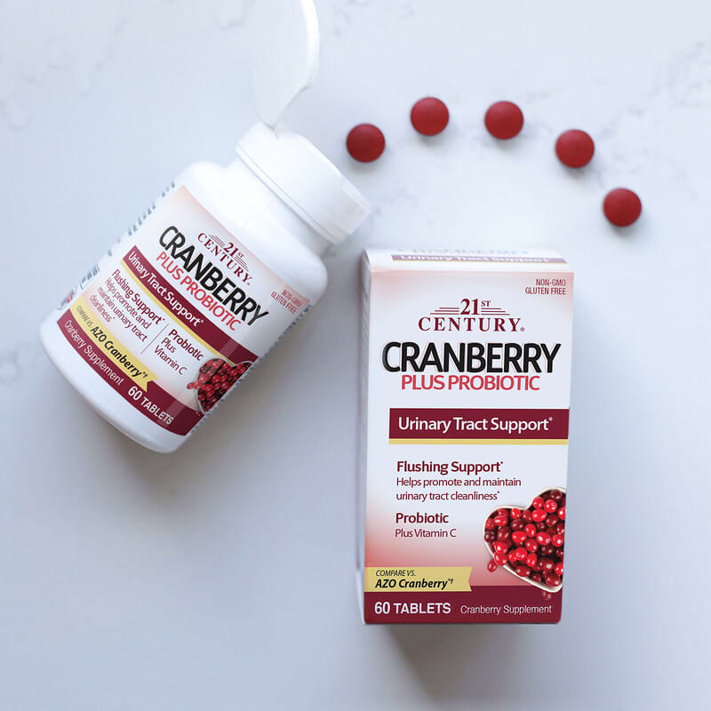 21st Century, Cranberry Plus Probiotic, 60 Tablets