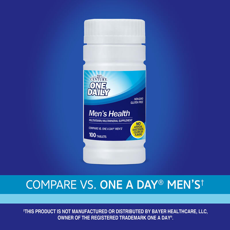 21st Century, One Daily, Men's Health, 100 Tablets