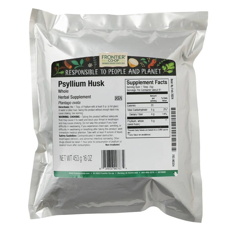 Frontier Co-op, Whole Psyllium Husk, 16 oz (453 g)