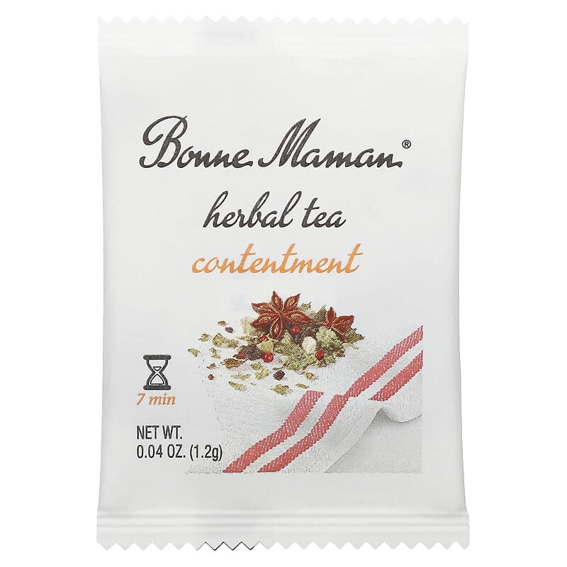 Bonne Maman, Herbal Tea, Contentment, Caffeine Free, 16 Tea Bags, 0.04 oz (1.2 g) Each