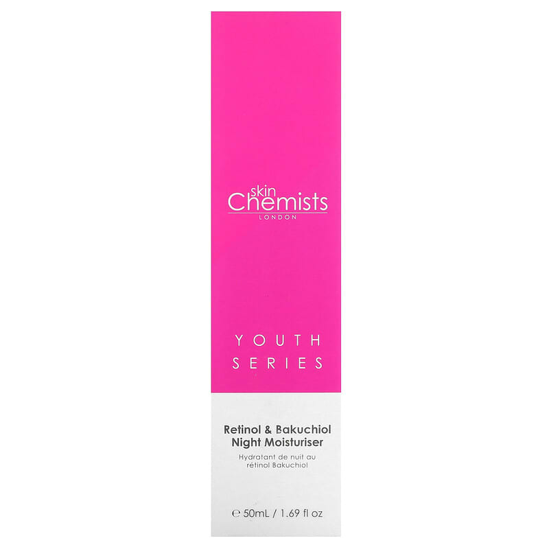 skinChemists, Youth Series, Retinol & Bakuchiol Night Moisturiser, 1.69 fl oz (50 ml)