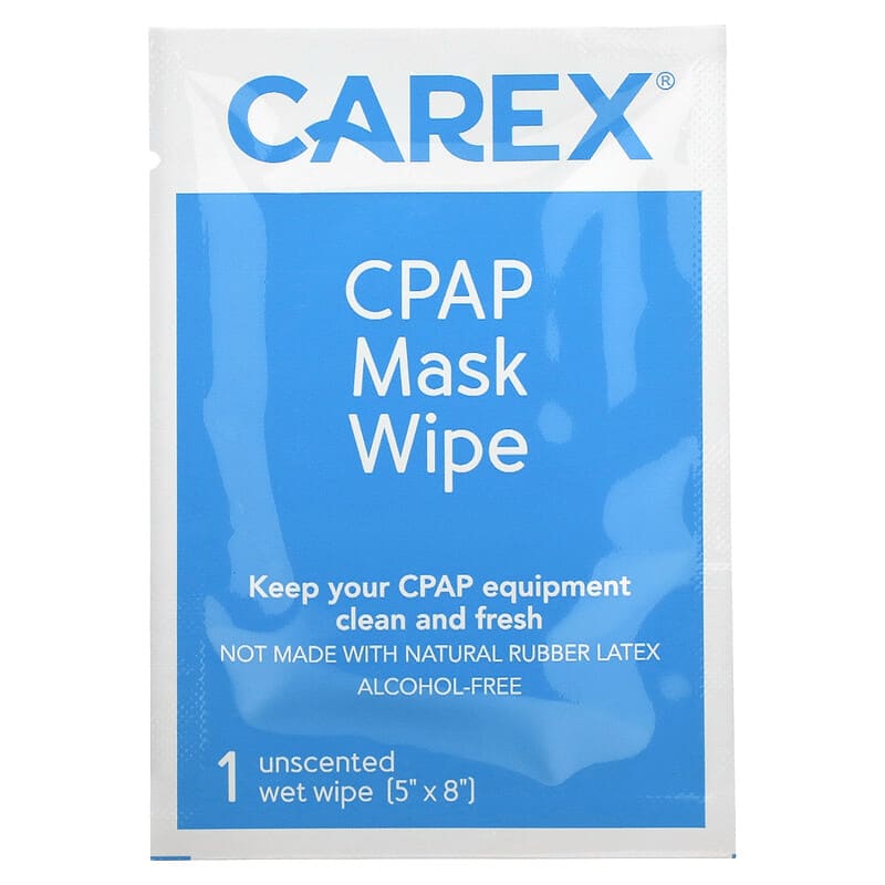 Carex, CPAP Mask Wipe, Travel Pack, Unscented, 10 Wipes