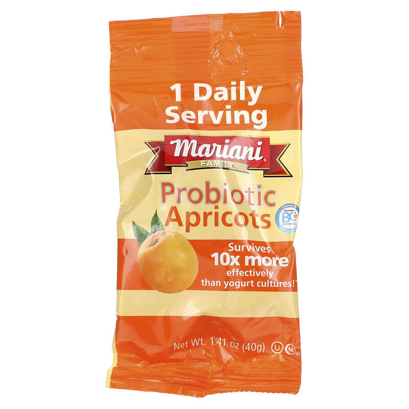 Mariani Dried Fruit, Probiotic Apricots, 7 Packs, 1.41 oz (40 g) Each