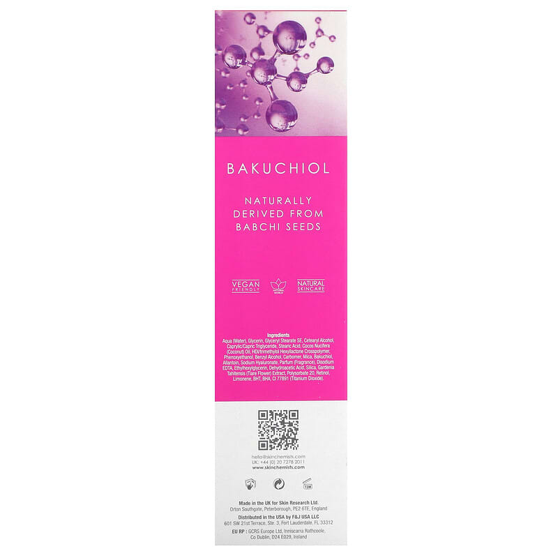 skinChemists, Youth Series, Retinol & Bakuchiol Day Moisturiser, 1.69 fl oz (50 ml)