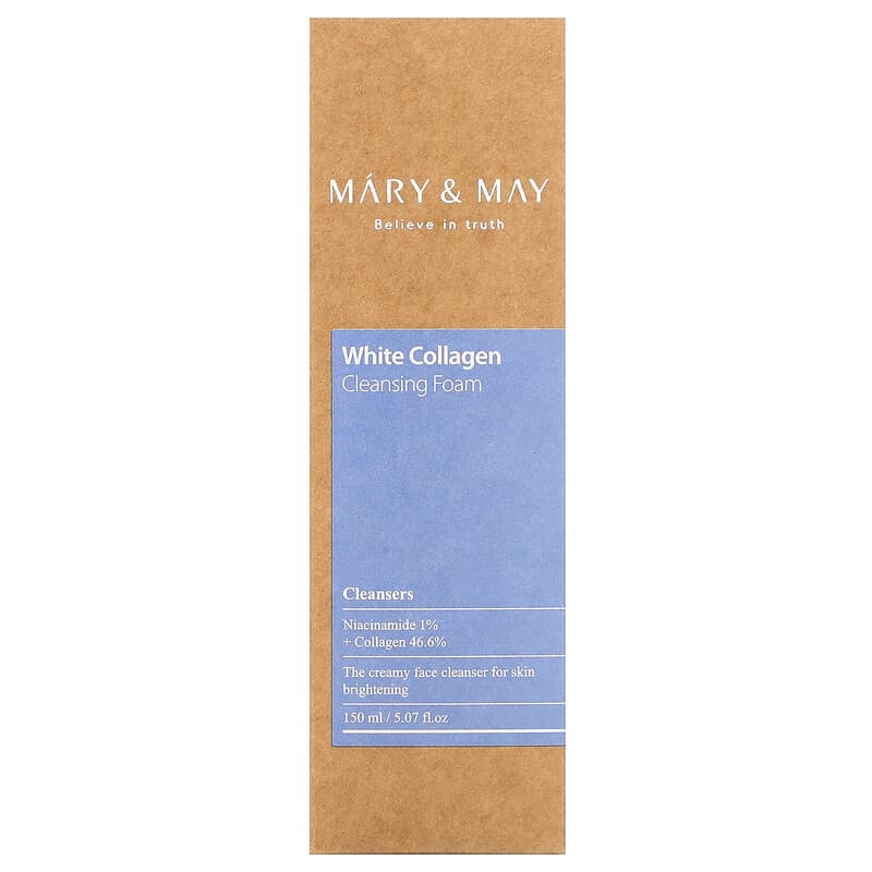 Mary & May, White Collagen, Cleansing Foam, 5.07 fl oz (150 ml)