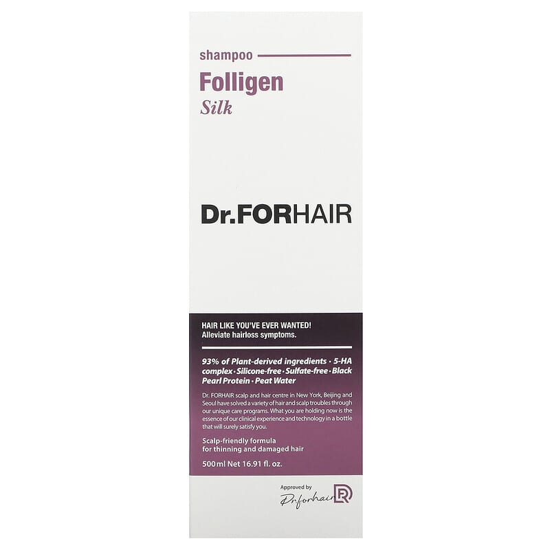 Dr.ForHair, Folligen Shampoo, Silk, 16.91 fl oz (500 ml)