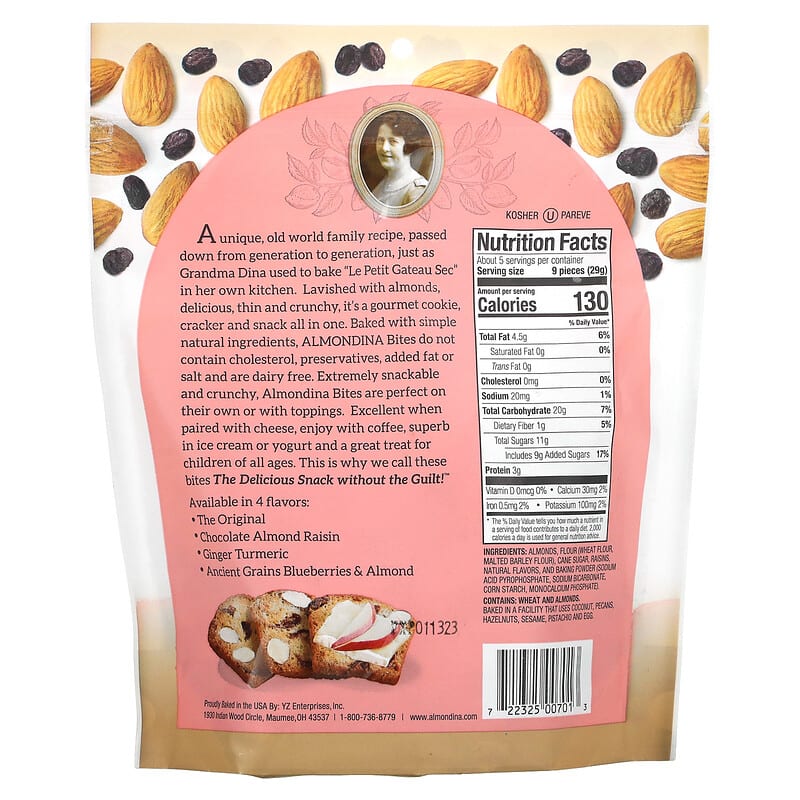 Almondina, Almond Bites, The Original, 5 oz (142 g)