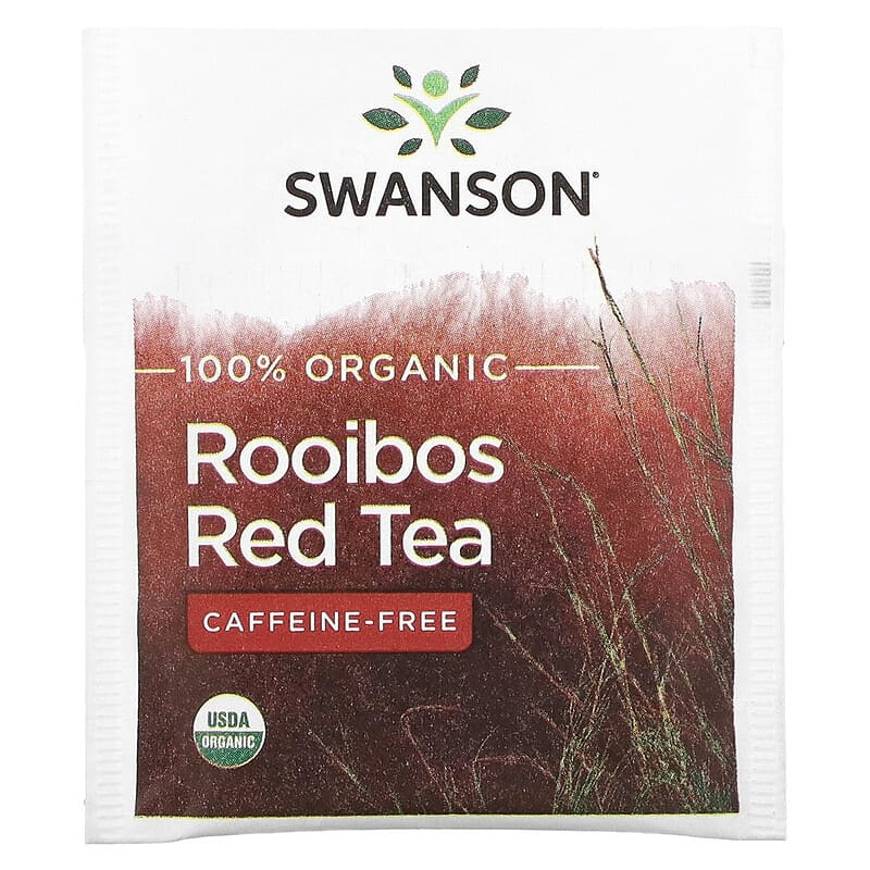 Swanson, 100% Organic Rooibos Red Tea, Caffeine-Free, 20 Tea Bags, 1.4 oz (40 g)