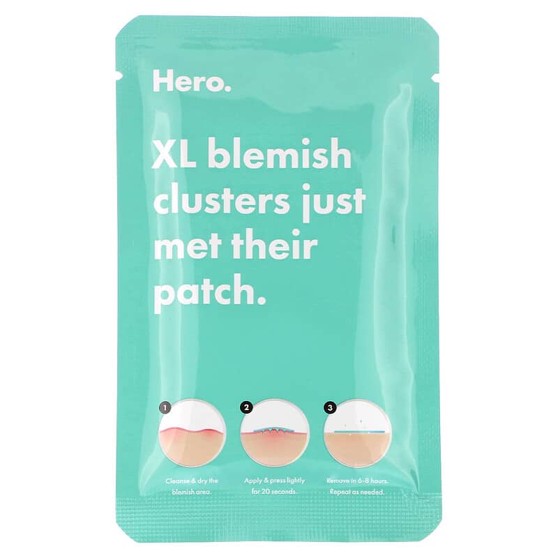 Hero Cosmetics, Mighty Patch, Micropoint XL For Blemishes, 6 Patches