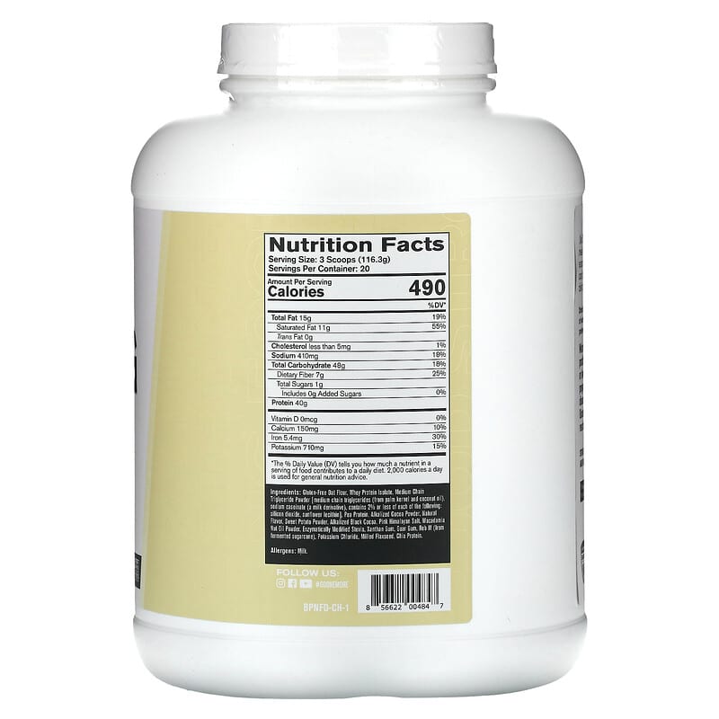 Bare Performance Nutrition, Strong Food, Chocolate, 5.1 lbs (2.3 kg)