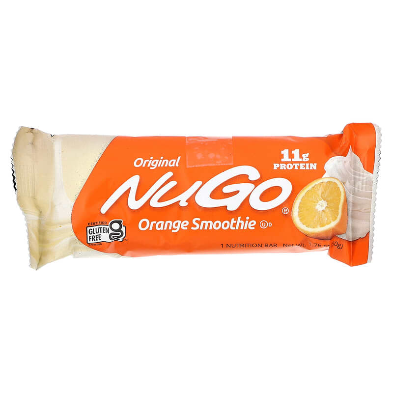 NuGo Nutrition, Orange Smoothie Bars, 15 Bars, 1.76 oz (50 g) Each