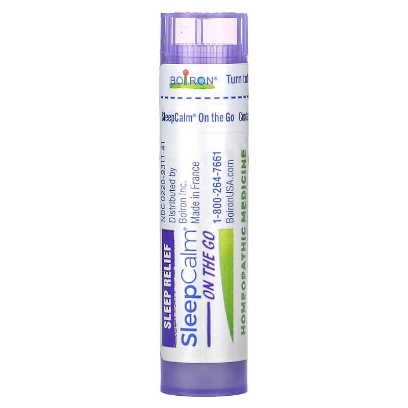 Boiron, SleepCalm On The Go, 2 Portable Tubes, Approx. 80 Pellets Each