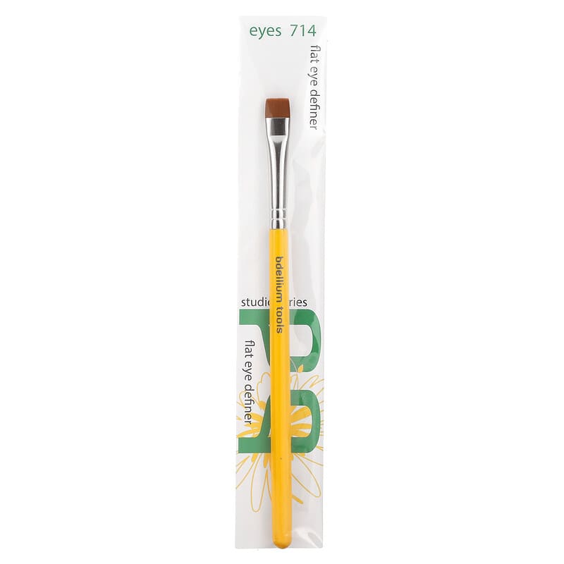 Bdellium Tools, Studio Line, Flat Eye Definer, Eyes 714, 1 Flat Eye Definer Brush