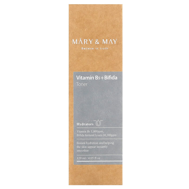 Mary & May, Vitamin B5 + Bifida, Toner, 4.05 fl oz (120 ml)