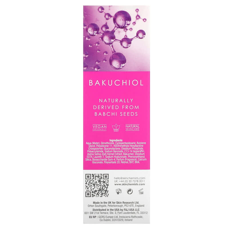 skinChemists, Youth Series, Retinol & Bakuchiol Eye Serum, 0.51 fl oz (15 ml)